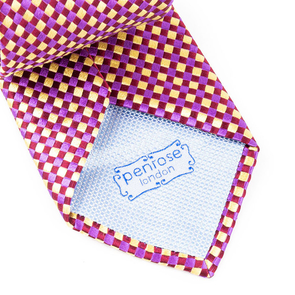 Penrose Tie Men Maroon - Picture 4 of 4